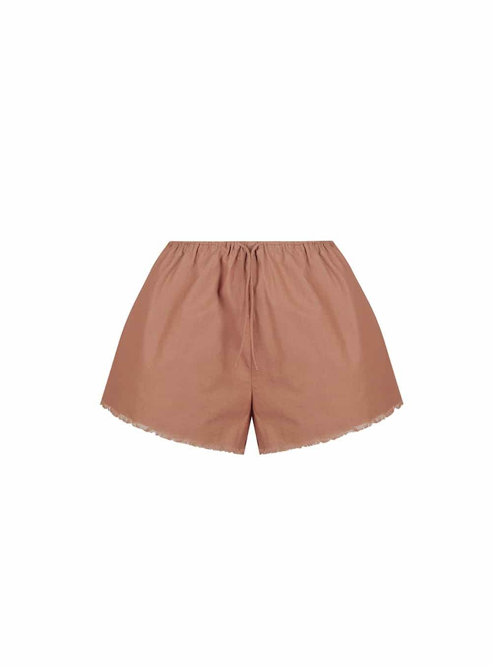 Mocha Drawstring Short