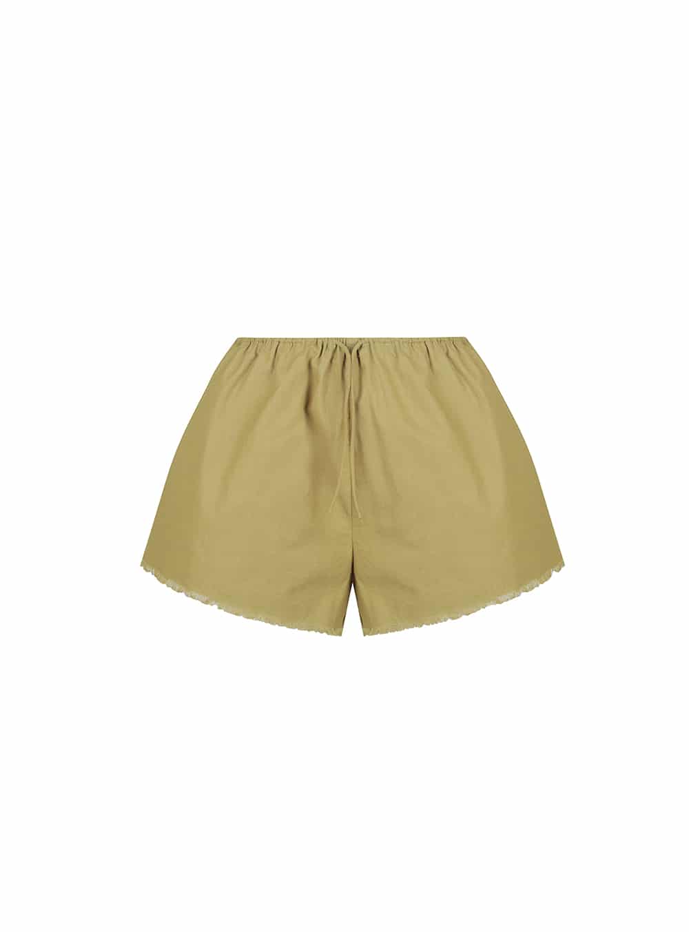 Olive Drawstring Short