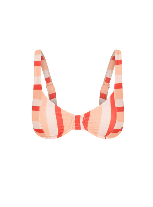 Sunset Stripe Underwire Bra