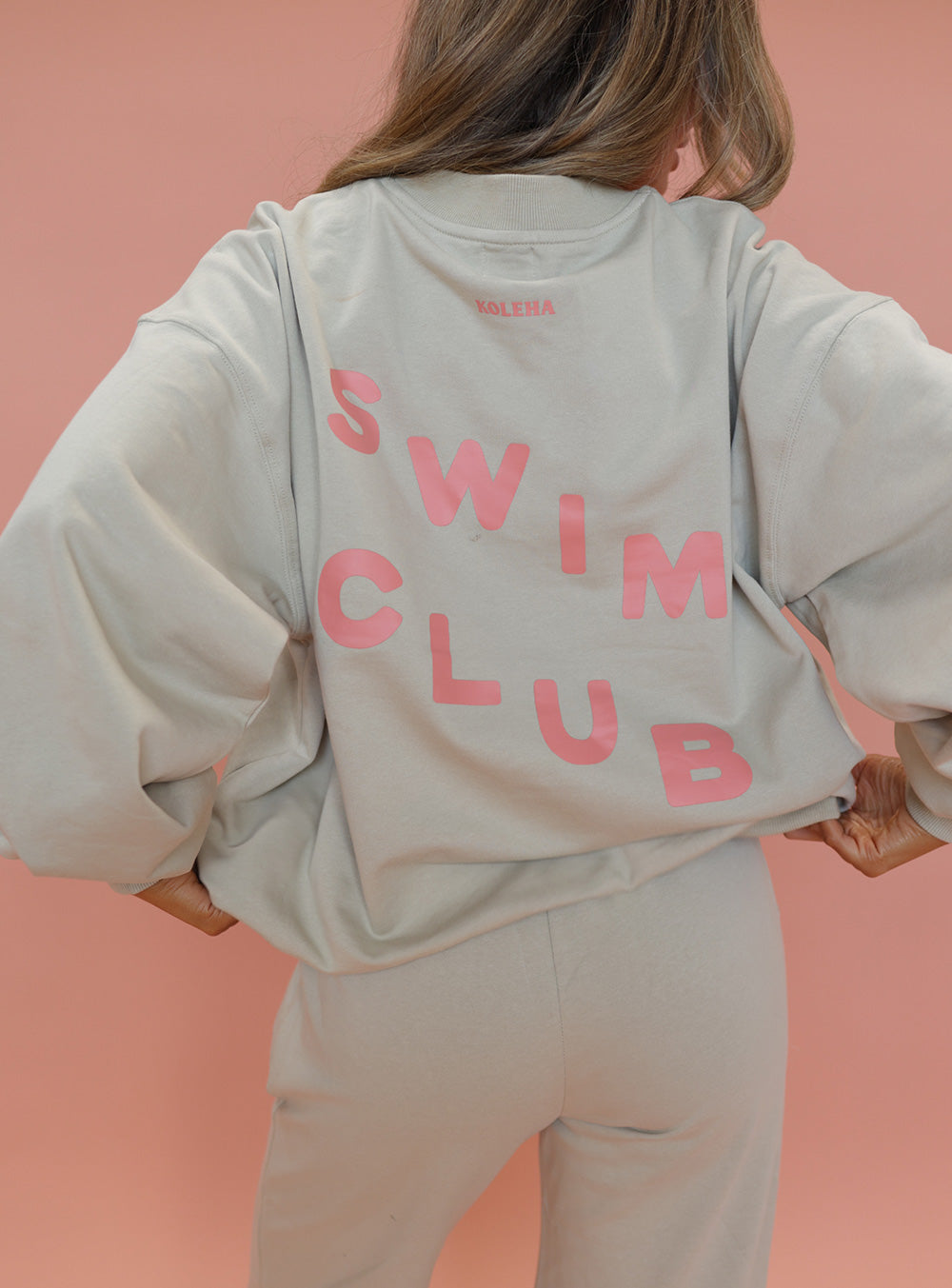 Swim Club Grey Pullover